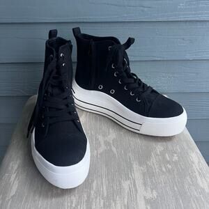 Coconuts by Matisse Hayden Black Platform Sneakers Size 7